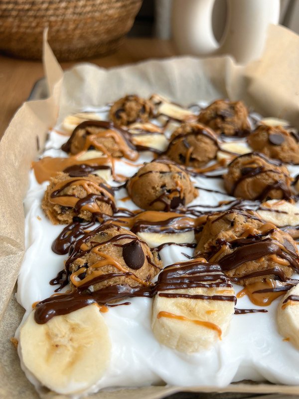 Fueled-Up Nut Butter Yogurt Bark