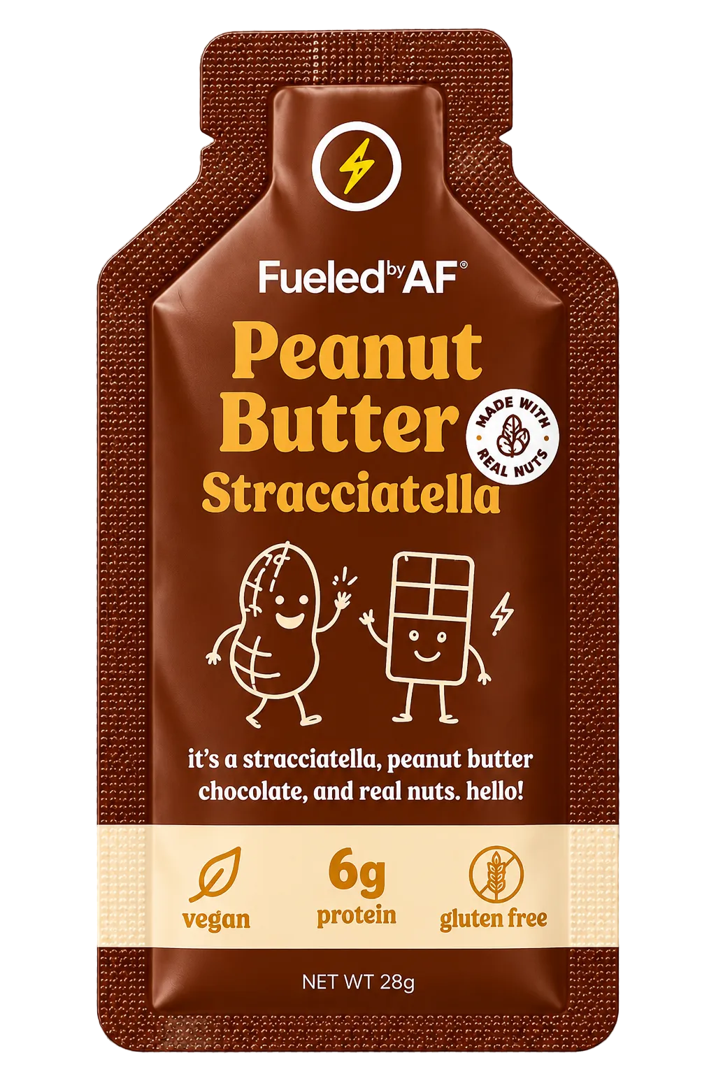 Peanut Butter Stracciatella Butter Packets