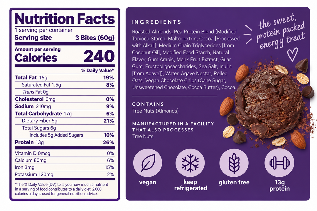 Fudge Brownie Protein Bites
