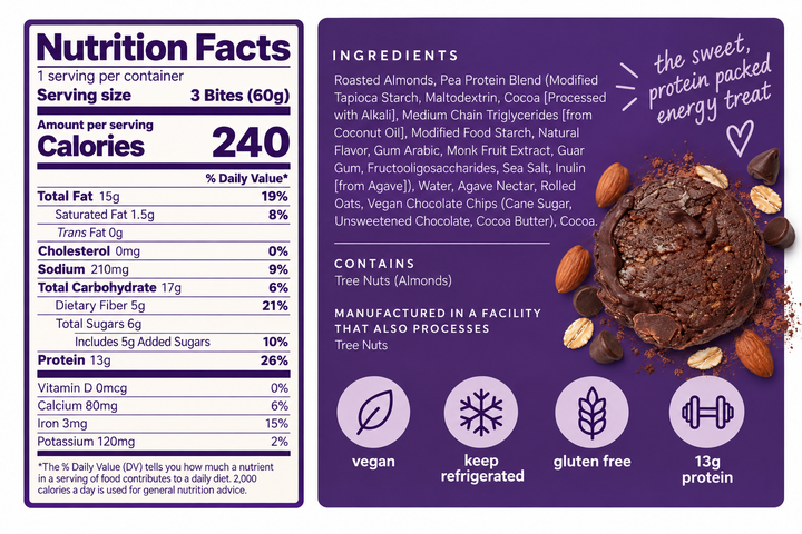 Fudge Brownie Protein Bites