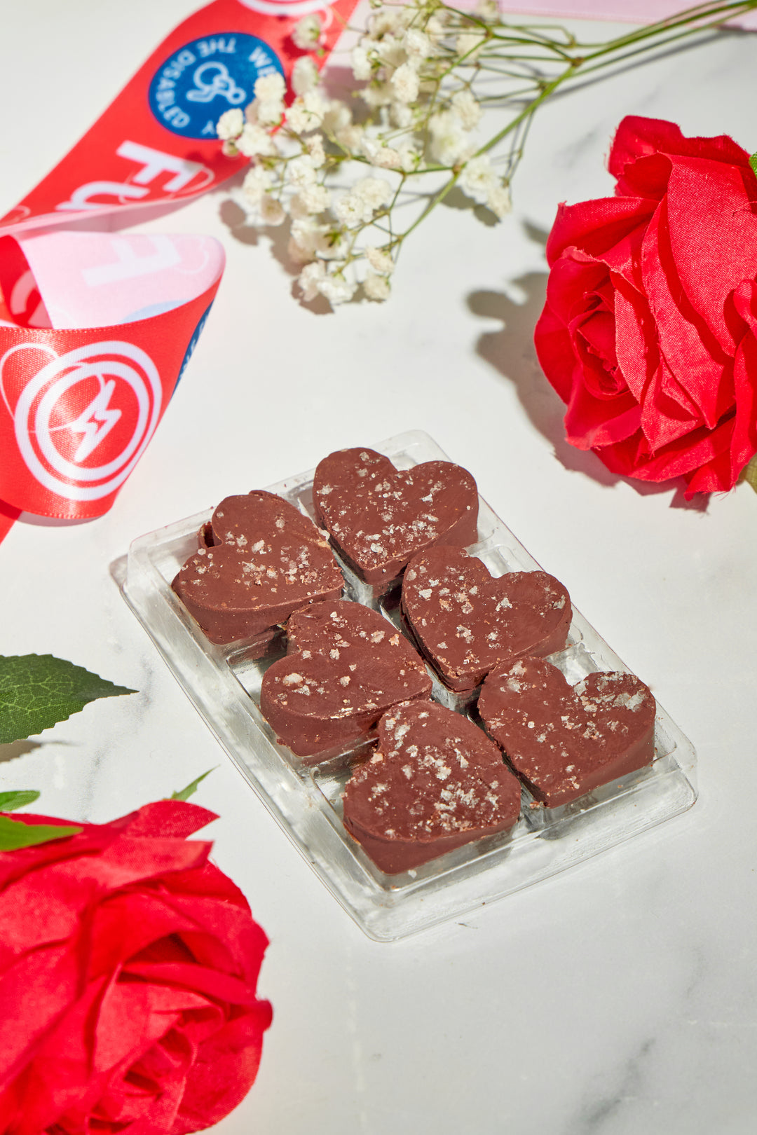 Dark Chocolate, Maple Pecan Crunch Hearts