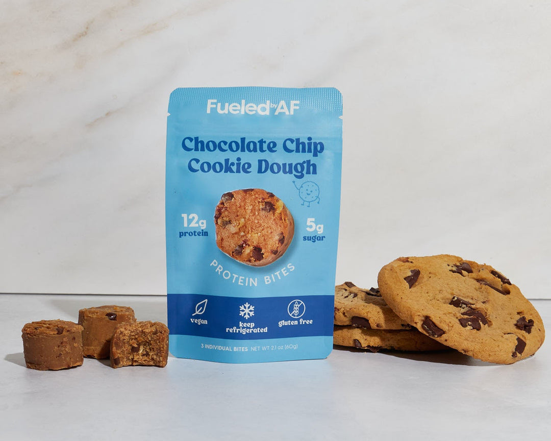 Chocolate Chip Cookie Dough Protein Bites