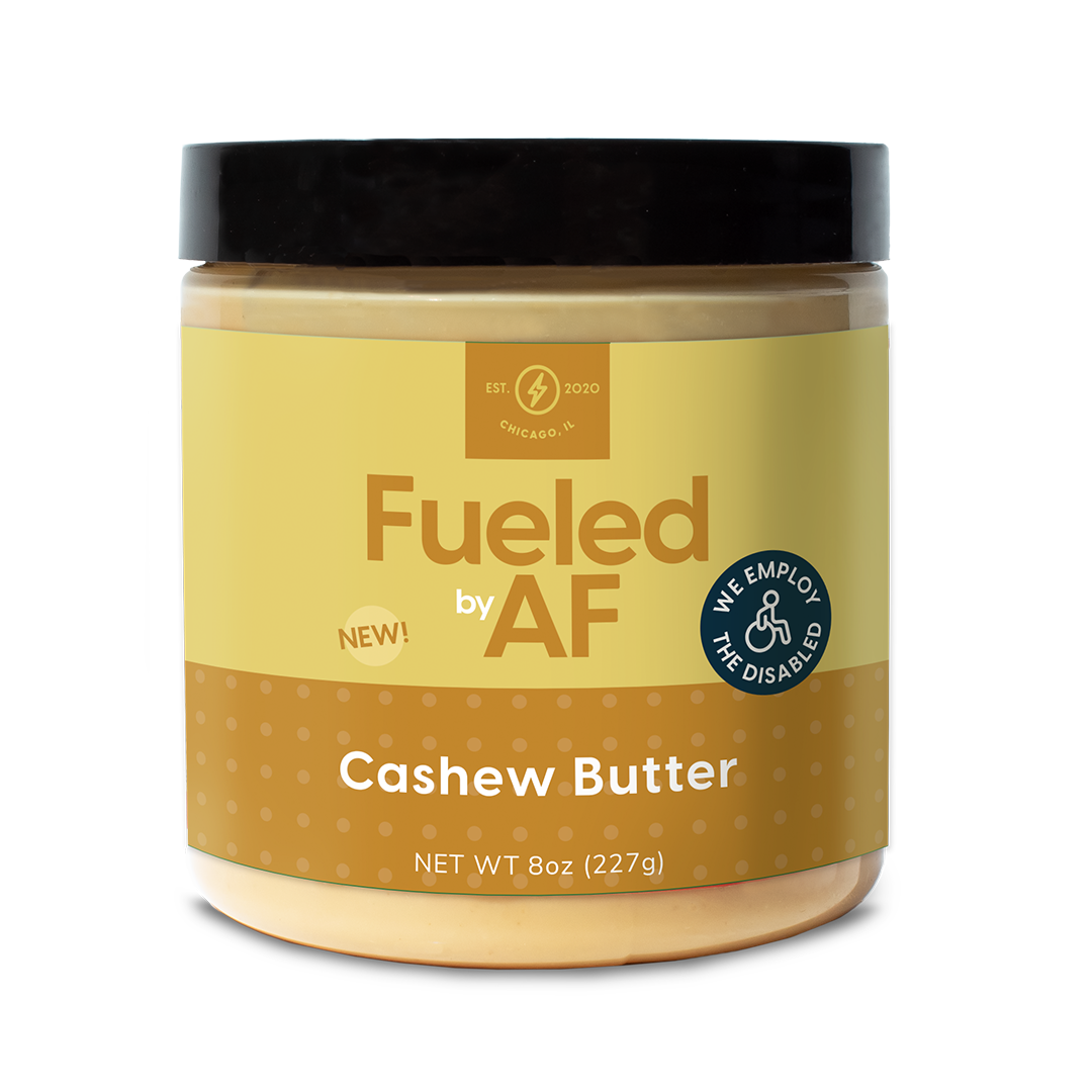 Front of 8 ounce Cashew Butter Jar