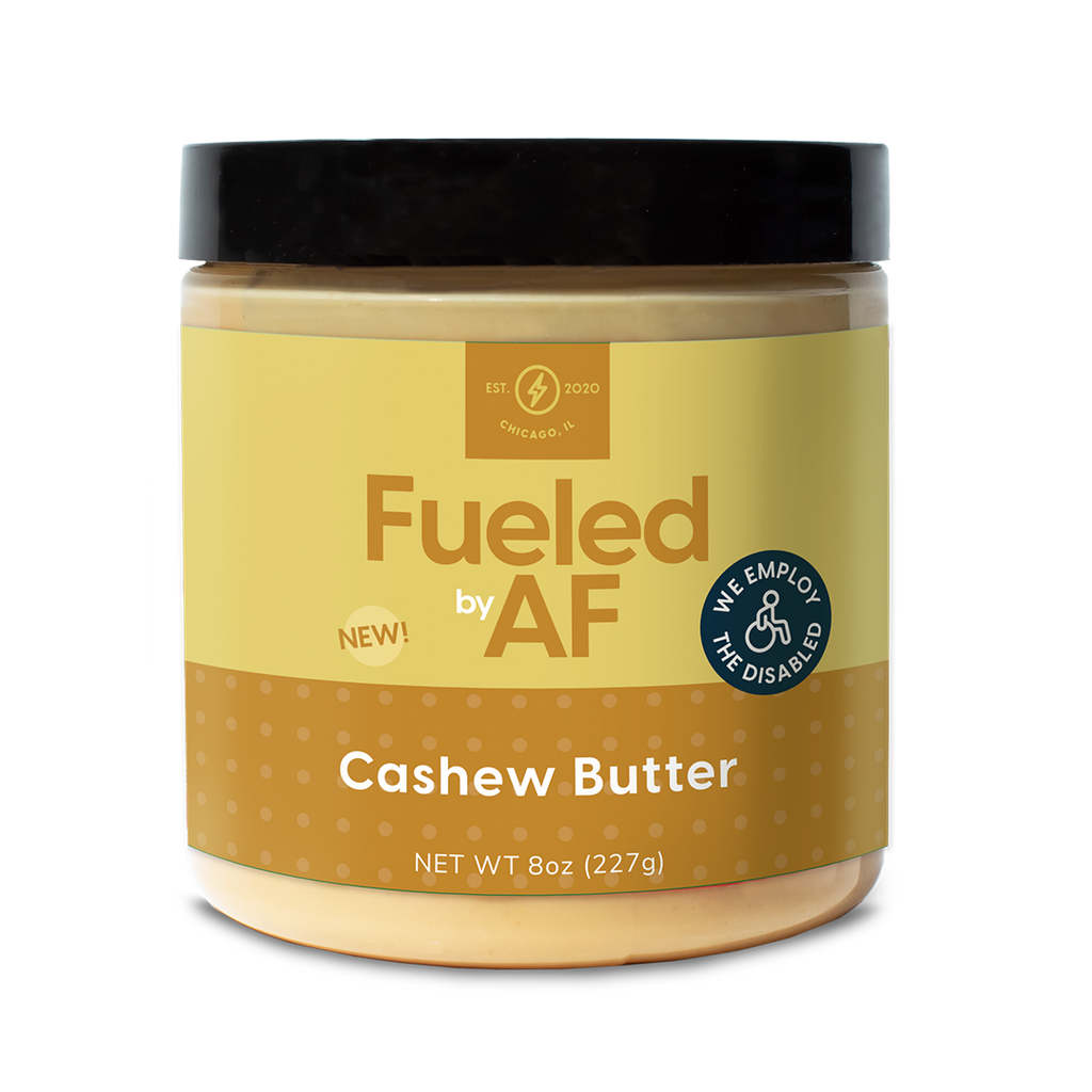 Front of 8 ounce Cashew Butter Jar