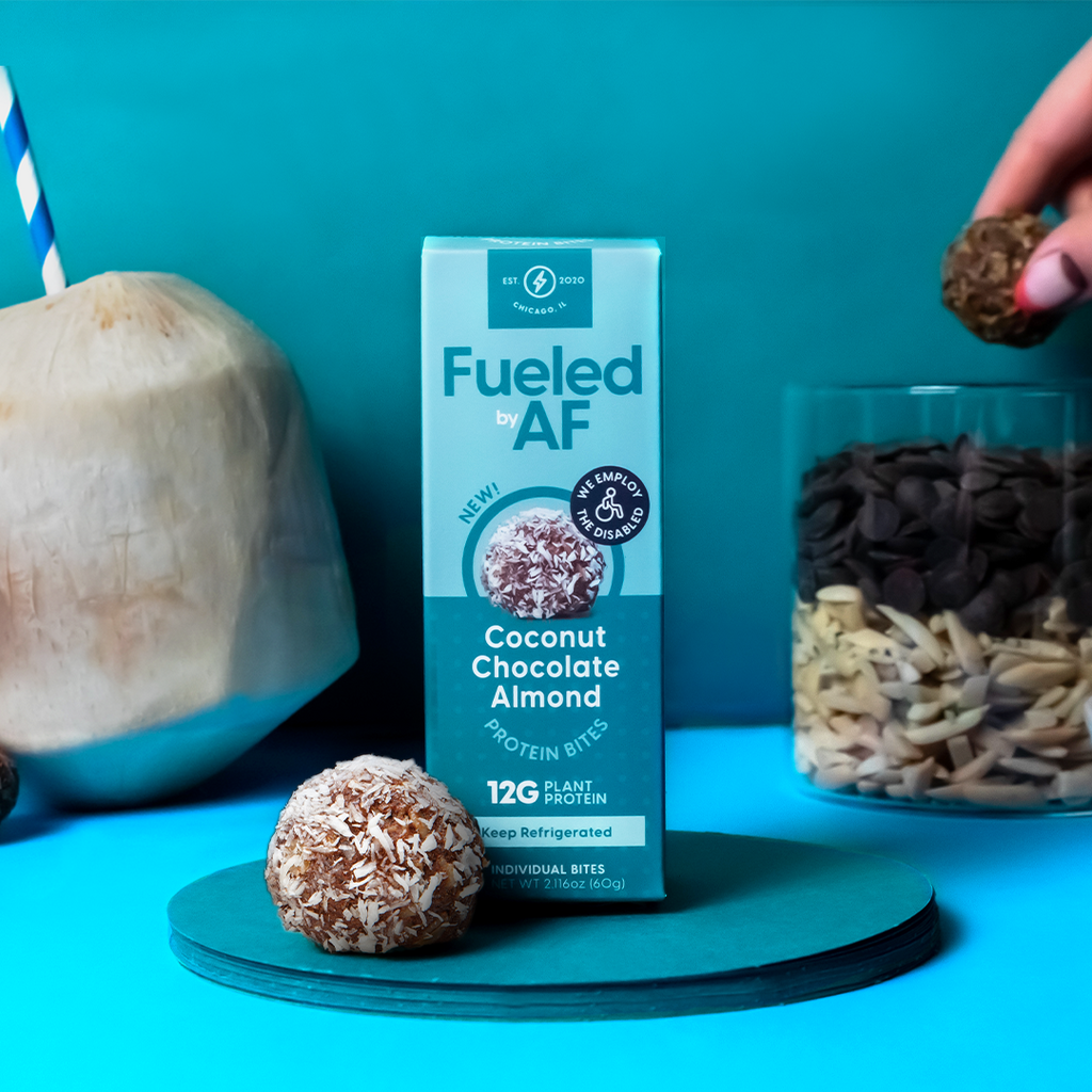 Product photo for Fueled by AF Coconut Chocolate Almond Protein Bites