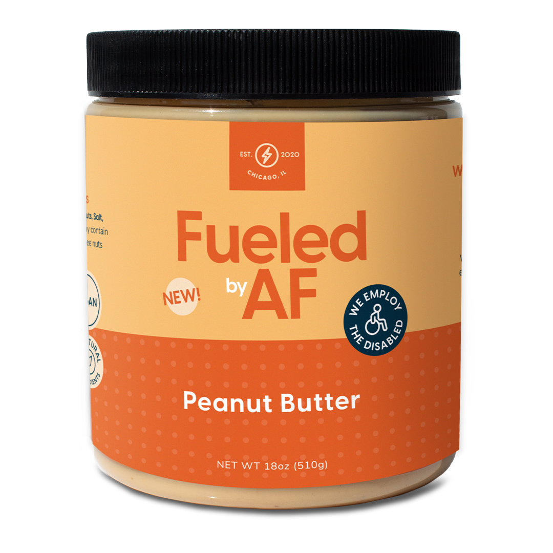 Front of 18 ounce Peanut Butter Jar