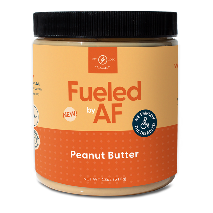 Front of 18 ounce Peanut Butter Jar